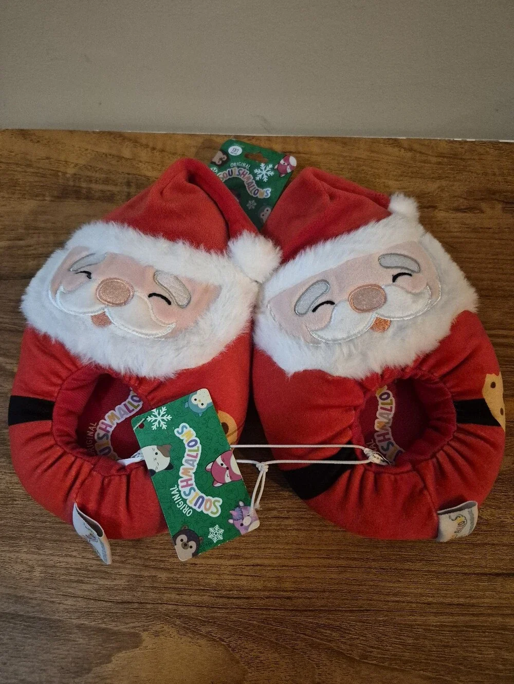 Squishmallows Santa Clause slippers